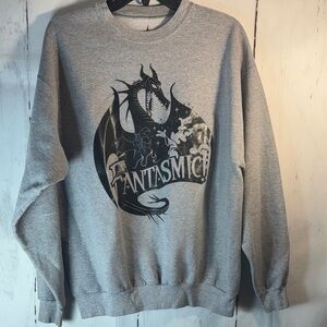 Disney Parks  Gray Fantasmic! Crewneck Sweater
